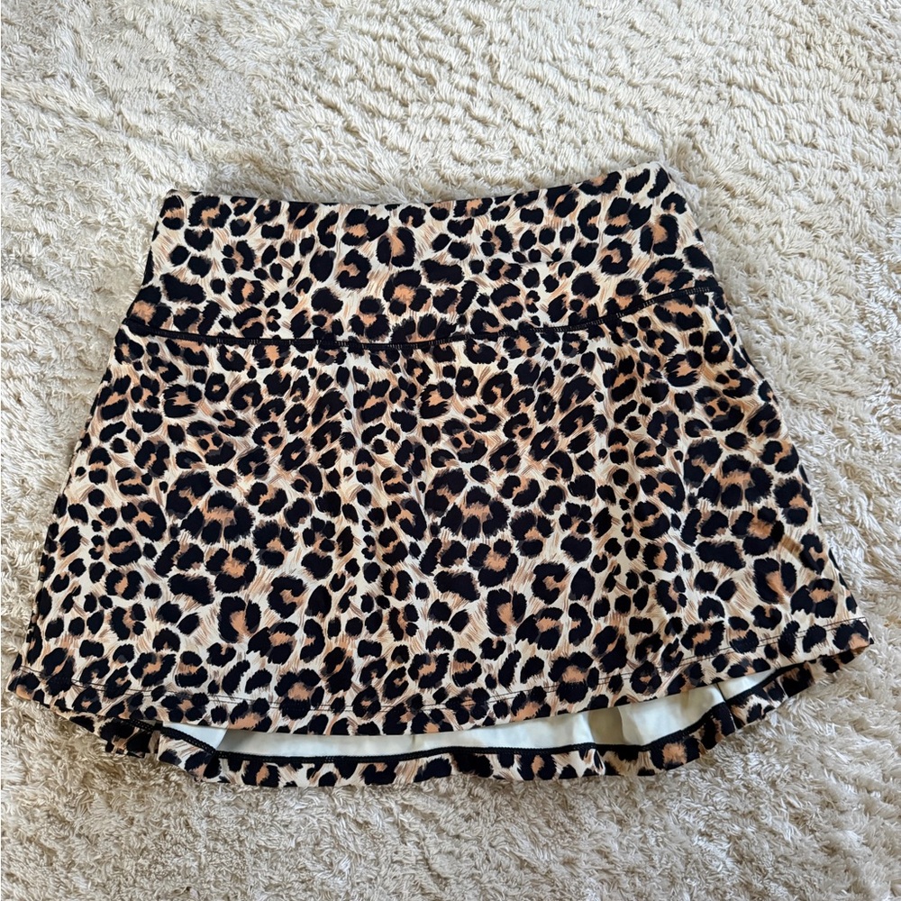 Leopard Print Skirt - Neutral Tan & Black